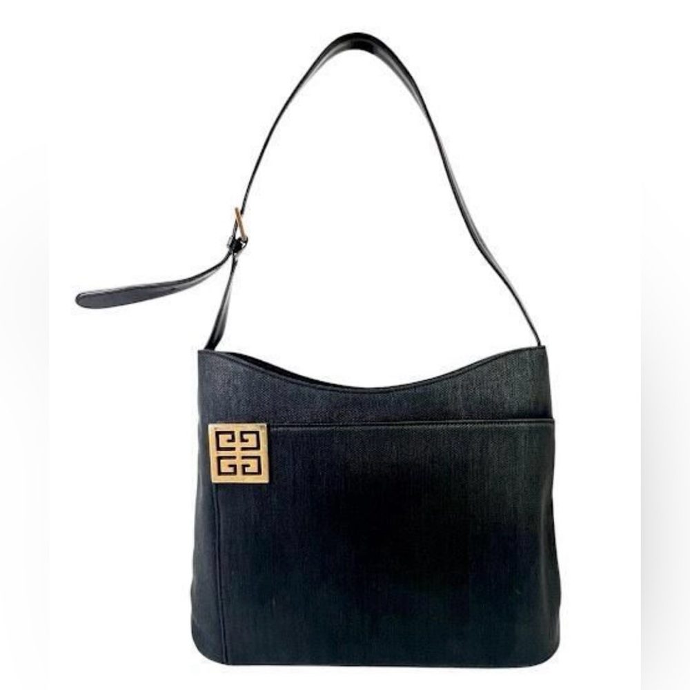 Sold! Givenchy Shoulder Bag with Gold Logo Plaque